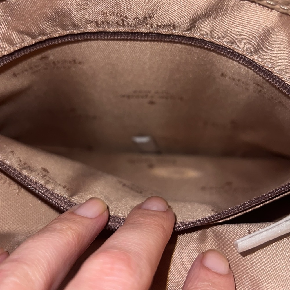 kate spade Beige/Taupe Leather Satchel with Tassel Charms - Picture 10 of 14